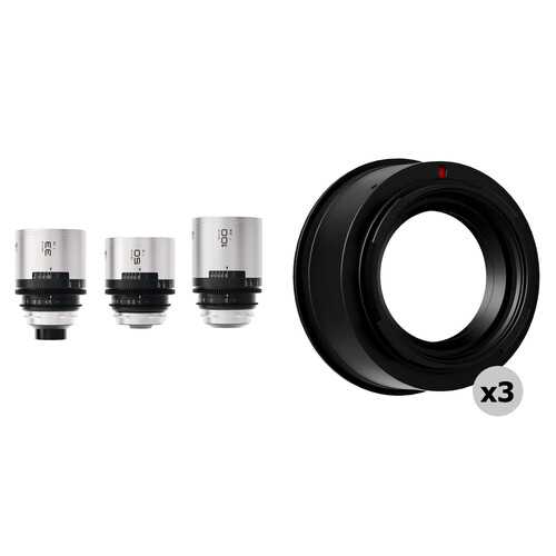 BLAZAR LENS Remus-M 1.5x FF Anamorphic 33, 50, and 100mm 3-Lens Set (Sony E, Leica L)