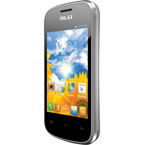 BLU Dash Jr D140 512MB Smartphone (Unlocked, Silver)
