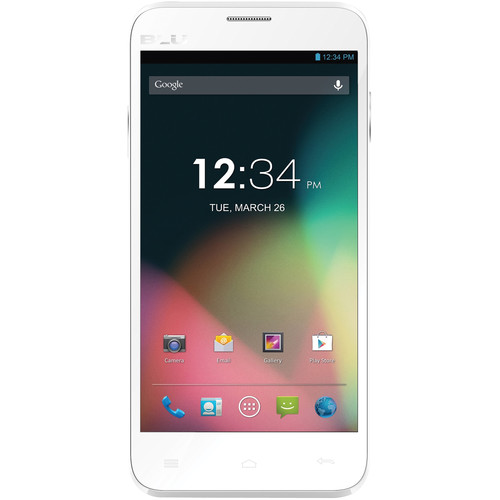BLU Dash 5.0 D410A 4GB Smartphone (Unlocked, White)