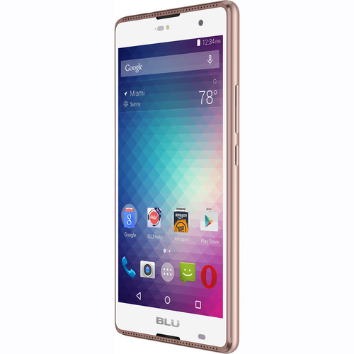 BLU Grand 5.5 HD G030U 8GB Smartphone (Unlocked, Rose Gold)