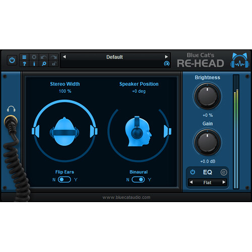 Blue Cat Audio Re-Head Head Response Simulator for Headphones (Download)