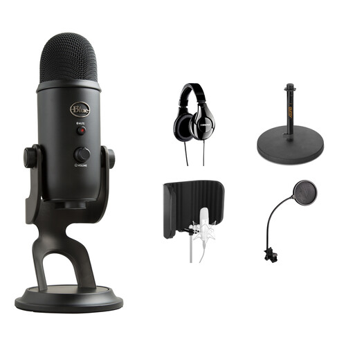 Blue Yeti USB Microphone and Recording Kit (Blackout)