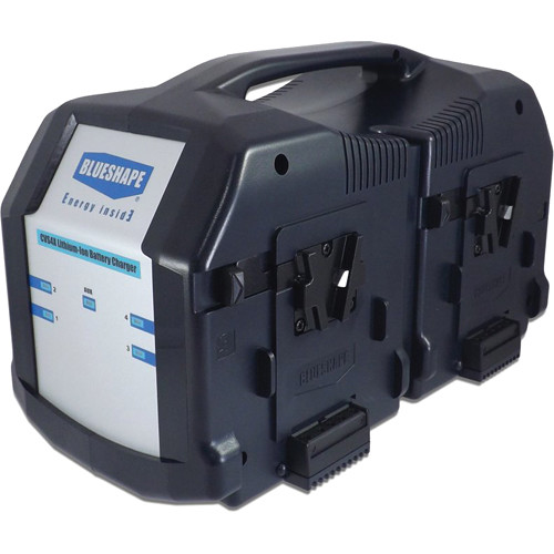BLUESHAPE 4-Channel Charger & Monitoring Utility for V-Mount Lithium-Ion Batteries