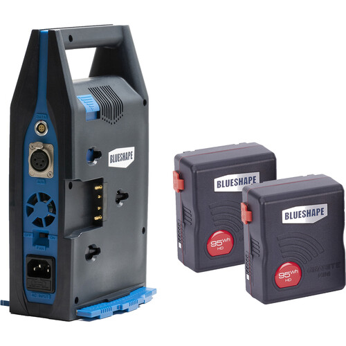 BLUESHAPE Granite Mini 95Wh Li-Ion 2-Battery and Charger Kit (Gold Mount)