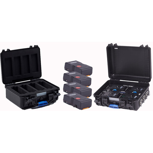 BLUESHAPE Rugged Power Station Kit with 4 x 290Wh Batteries & Flight Case (V-Mount)
