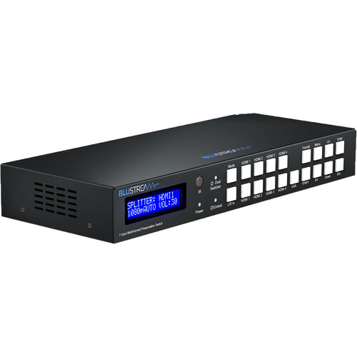 Blustream 7-Input/2-Output Multi-Format Presentation Switcher