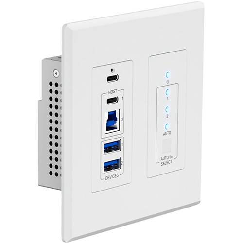 Blustream UEX3H-WP-US USB 3.2 Gen1 HDBaseT Host Receiver Extender Wall Plate