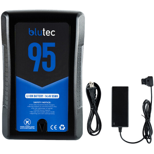 BLUTEC 95Wh V-Mount Battery and Charger Kit