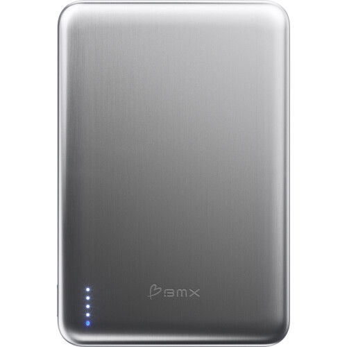 BMX SolidSafe Air 10K Magnetic Power Bank (10,000mAh, Silver)