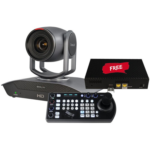 Bolin Technology Dante AV D220 HDMI/IP PTZ Camera, D10H Decoder & IP/Serial Controller Kit