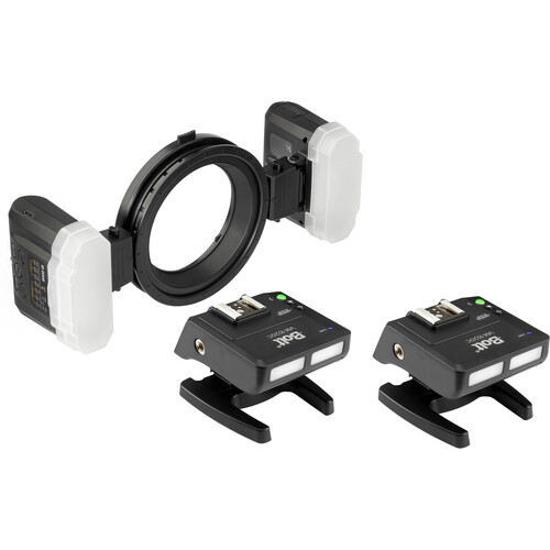 Bolt TTL Macro Ring Flash with Transceiver Set for Canon with Additional Transceiver