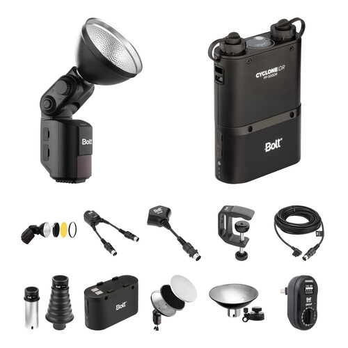 Bolt VB-22 Bare-Bulb Flash and Accessory Kit