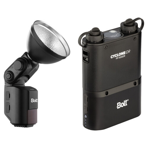 Bolt VB-22 Bare-Bulb Flash Kit with PP-500DR Pack and Battery
