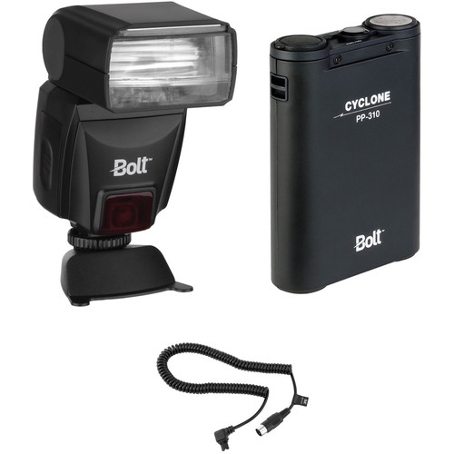 Bolt VS-560C Wireless TTL Flash Kit with Power Pack and Flash Cable for Canon Cameras