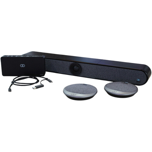 Boom Collaboration BYOD HALO Video Bar Kit for Large Rooms (Black)