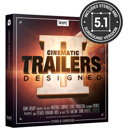 boom LIBRARY CINEMATIC TRAILERS Designed 2 Stereo + 5.1 Surround (Download)