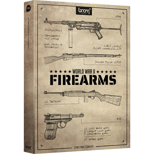 boom LIBRARY World War II Firearms (CONSTRUCTION KIT)