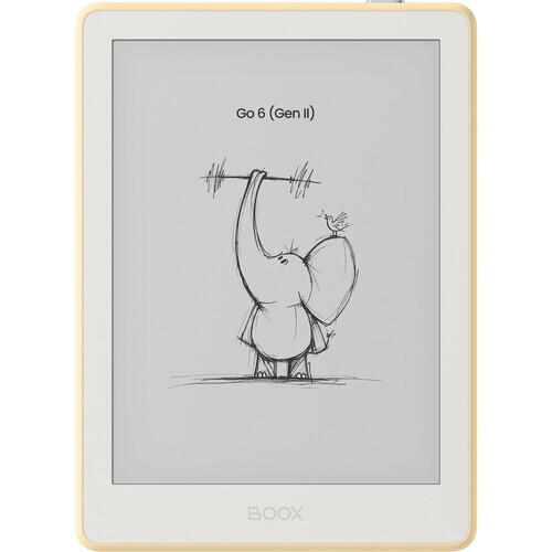 BOOX Go 6 Gen II E-Ink Tablet (6", Custard)