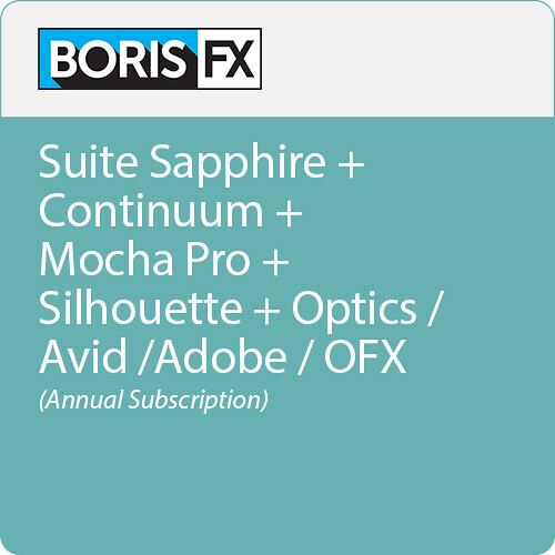 Boris FX Suite of Plug-Ins for Avid/Adobe/OFX (Annual Subscription)
