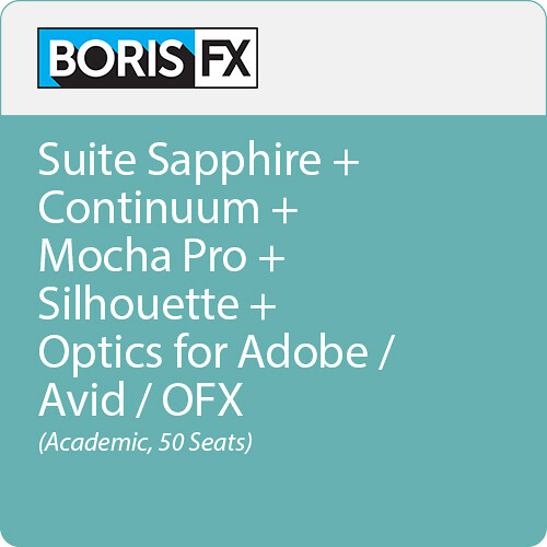 Boris FX Suite of Plug-Ins for Avid/Adobe/OFX (Annual Subscription, 50-Seat Academic License)