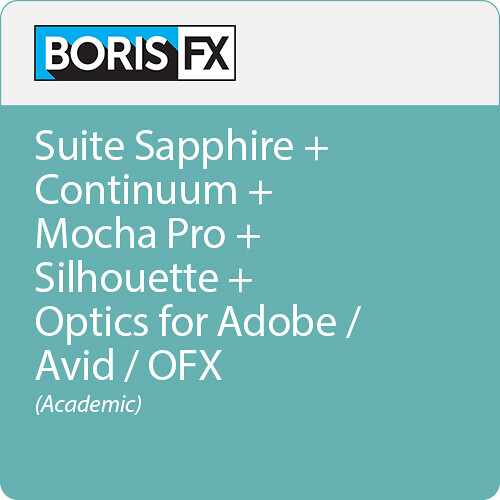 Boris FX Suite of Plug-Ins for Avid/Adobe/OFX (Annual Subscription, Single-Seat Academic License)