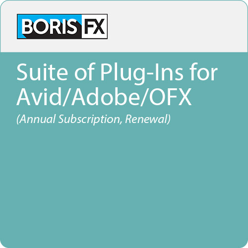 Boris FX Suite of Plug-Ins for Avid/Adobe/OFX (Annual Subscription, Renewal)