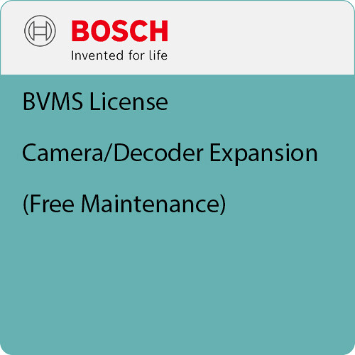 Bosch Camera/Decoder Expansion License for BVMS (Free Maintenance)