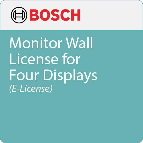 Bosch Monitor Wall License for Four Displays (E-License)