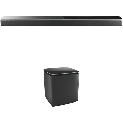 Bose SoundTouch 300 Soundbar and Acoustimass 300 Wireless Bass Module Kit (Black)