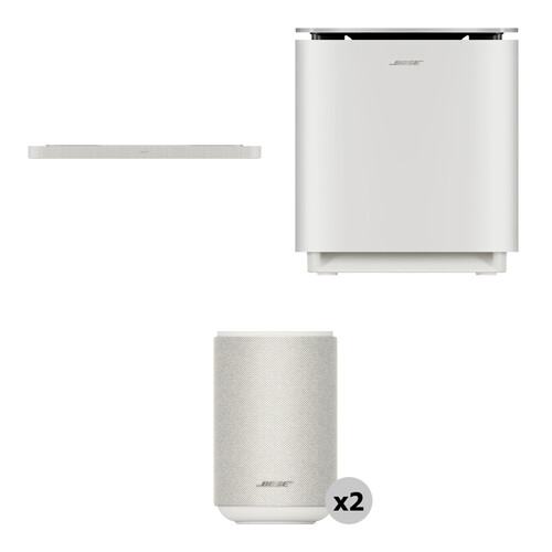 Bose Lifestyle Ultra Soundbar with Wireless Speakers & Subwoofer Kit (White Smoke)