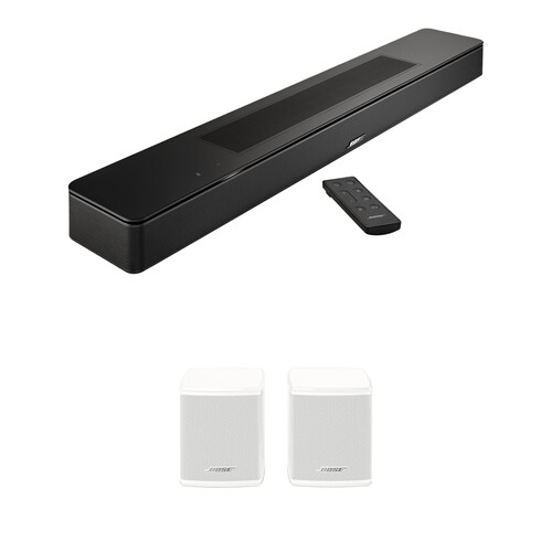 Bose Smart Soundbar and Arctic White Wireless Surround Speakers Kit