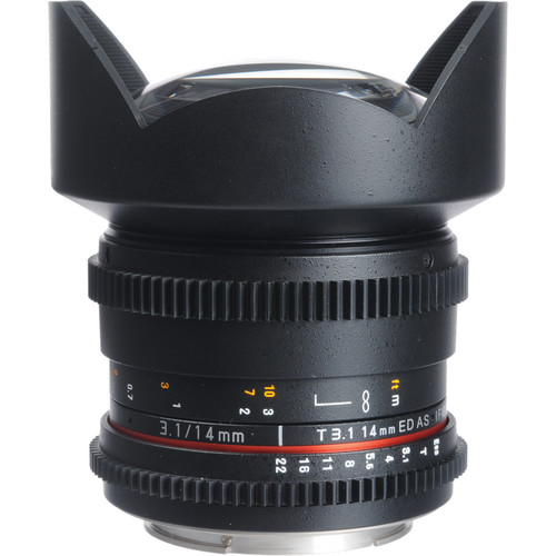 Bower 14mm T3.1 Super Wide-Angle Cine Lens For Canon EF Mount Cameras