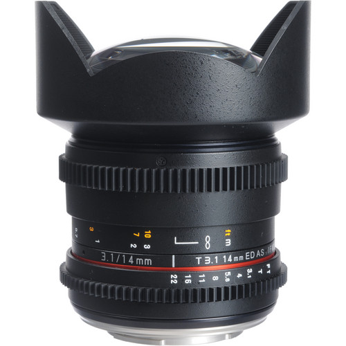 Bower 14mm T3.1 Super Wide-Angle Cine Lens For Olympus 4/3 Mount Cameras