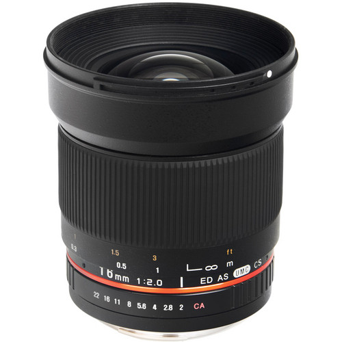 Bower 16mm f/2.0 ED AS UMC CS Lens for Samsung NX Mount