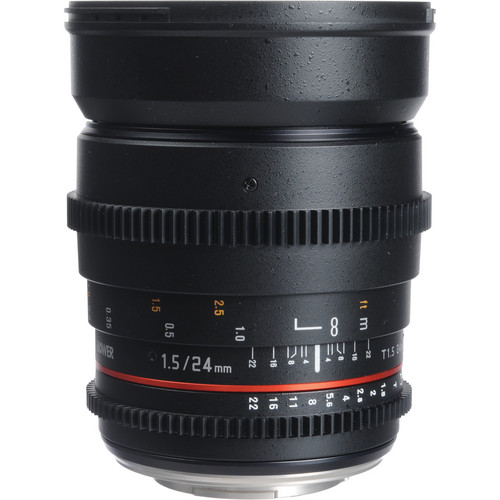 Bower 24mm T1.5 Ultra-Fast Wide-Angle Cine Lens For Olympus 4/3 Mount Cameras