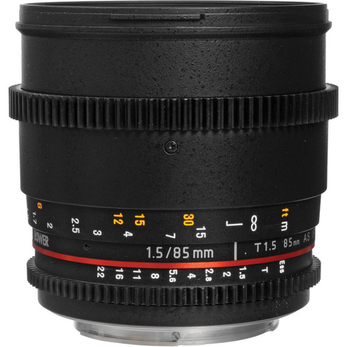 Bower 85mm T1.5 Cine Lens for Canon EF