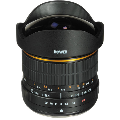 Bower SLY 358OD 8mm f/3.5 Fisheye Lens for Olympus Four Thirds Cameras