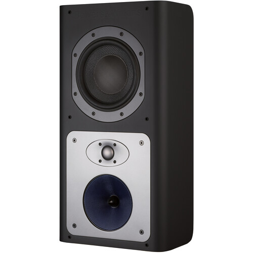 Bowers & Wilkins CT8.4 LCRS 3-Way Closed Box Custom Theater Surround Sound Speaker (Black, Single)