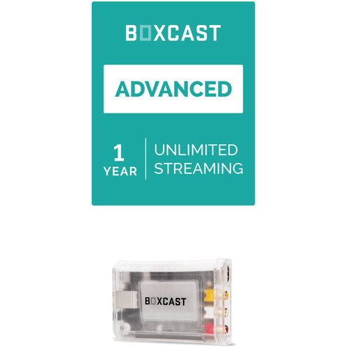 BoxCast Advanced (1-Year Live Streaming Subscription) with BoxCaster Live Streaming Encoder