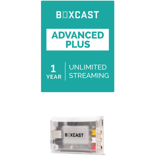 BoxCast Advanced Plus (1-Year Live Streaming Subscription) with BoxCaster Live Streaming Encoder