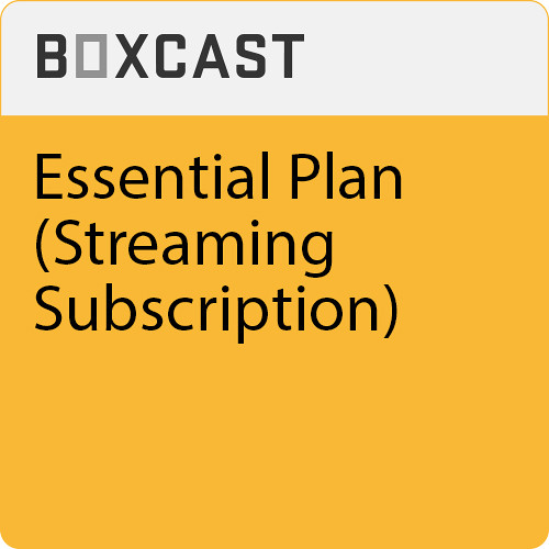 BoxCast BoxCaster Live Streaming Subscription Essential Plan (1-Year)