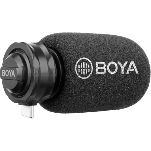 BOYA Plug-On Stereo Microphone for USB Type-C Android Devices