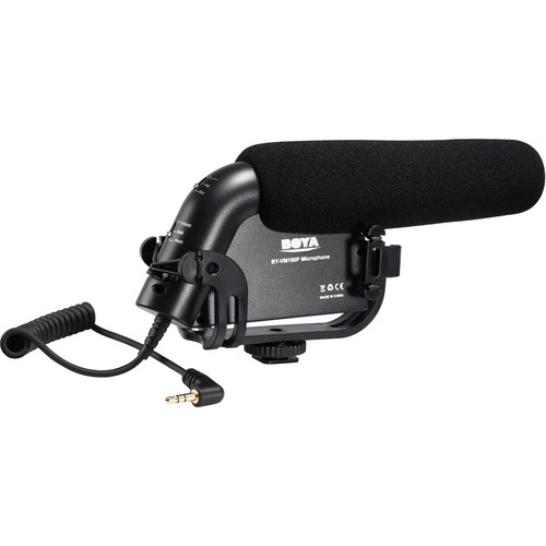 BOYA Supercardioid Shotgun Microphone for HDSLR Cameras (35 Hz to 20 kHz)