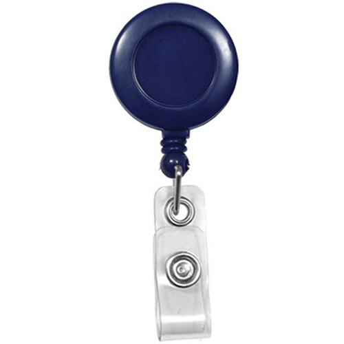 BRADY PEOPLE ID Round Badge Reel with Strap & Swivel Clip (Royal Blue)
