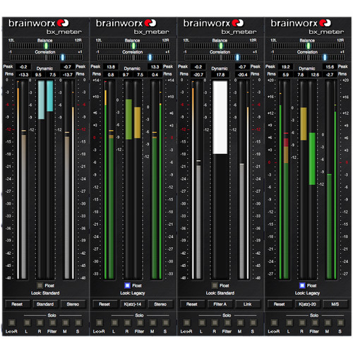 Brainworx Bx_Meter Dynamic Range Meter W/M/S Modes