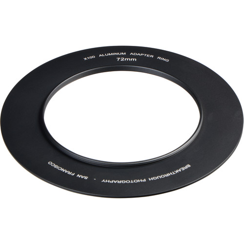 Breakthrough Photography 72mm Aluminum Adapter Ring for X100 Filter Holder