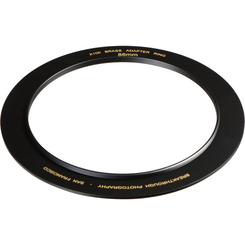 Breakthrough Photography 86mm Brass Adapter Ring for X100 Filter Holder
