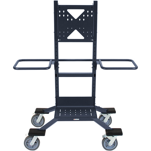 Bretford Explorer TV Cart with Handle and Directional Locks (Storm Blue)
