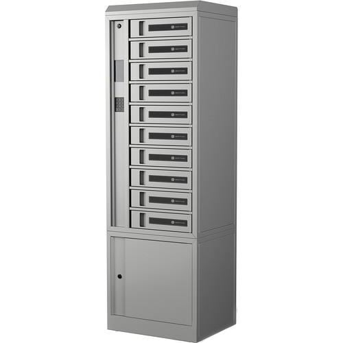 Bretford Techguard Connect Locker 10-Bay (ProX -  Reader Only W/Usb) Platinum