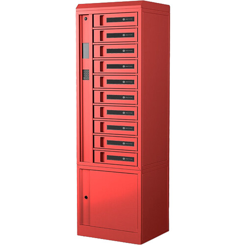 Bretford 10-Bay Locker/Rfid/ - Red